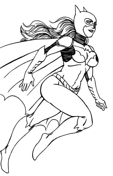 Batgirl Coloring Pages PDF Coloringfolder Com