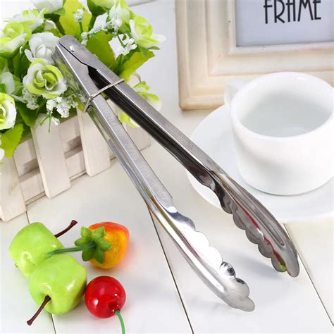 Buy 2235cm Stainless Steel Salad Tongs Bbq Kitchen Cooking Food Serving