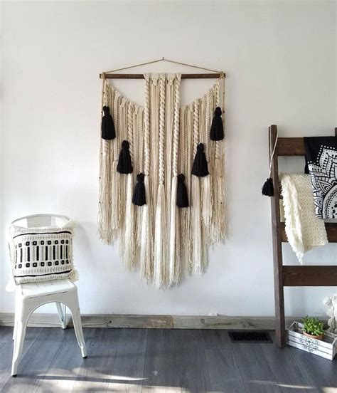 This artwork is also available as a high quality art print/poster and on canvas. 36x60" Large macramé wall hanging/ large woven wall hanging/Yarn wall hanging/yarn tapestry ...