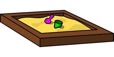 Free Vector Graphic Sandpit Sandbox Container Sand Free Image On