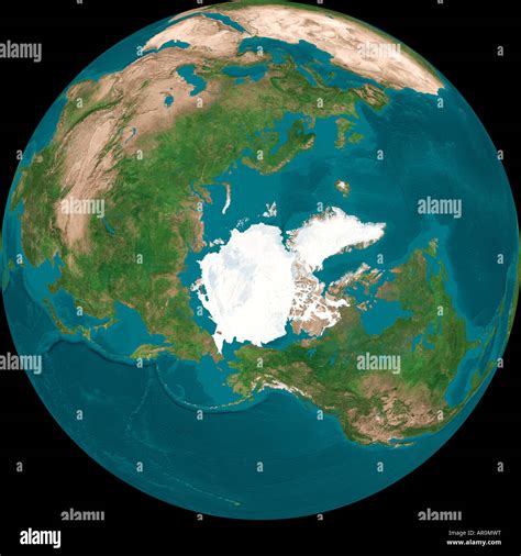 Aerial Globe Of Earth From Top Of The World Stock Photo Alamy