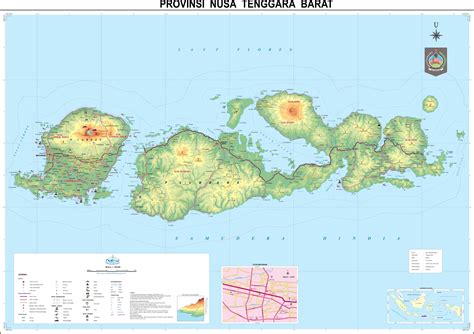 Peta Kota Peta Provinsi Nusa Tenggara Barat
