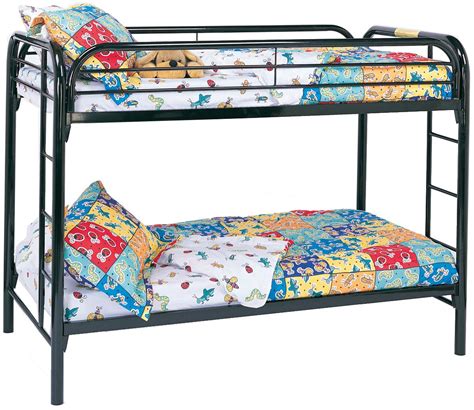 Coaster Metal Beds Twin Over Twin Bunk Bed With Built In Ladders Dream Home Interiors Bunk Beds