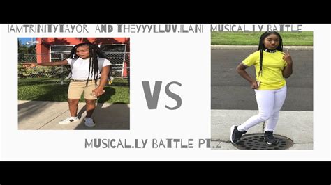 Iamtrinitytayor And Theyyyluvilani Musically Battle Youtube