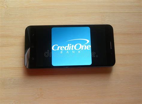 Credit One Bank App On Mobile Phone Editorial Image Image Of Computer