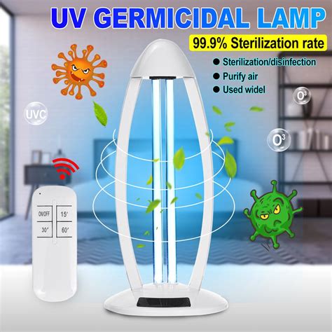 10w Uvc Germicidal Light Uv Lamp Ultraviolet Ozone Disinfection Light