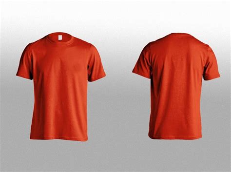 T Shirt Front And Back Mockup Mockupworld Desain