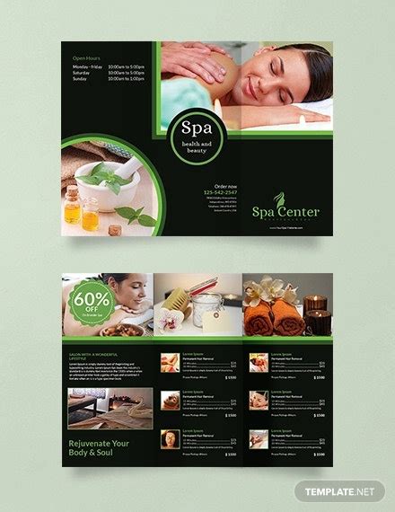 28 Amazing Spa Brochure Template And Designs