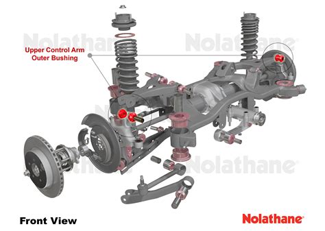 Nolathane 46175 Rear Axle Control Arm Upper Outer Bushing Kit