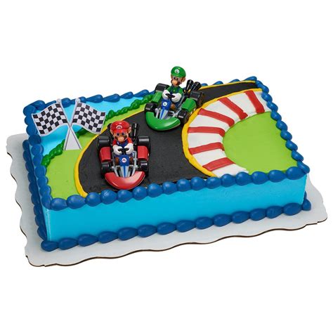 Super Mario Kart Kit Sheet Cake In 2021 Super Mario