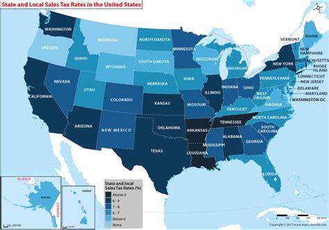 The State And Local Sales Tax Rates In The Us States Our World