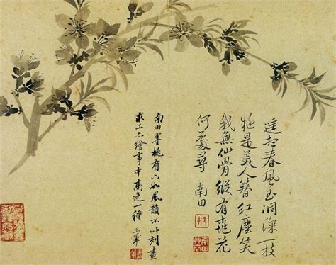 Ancient Chinese Flower Paintings By Yun Shou Ping 惲壽平 Inkston Chinese