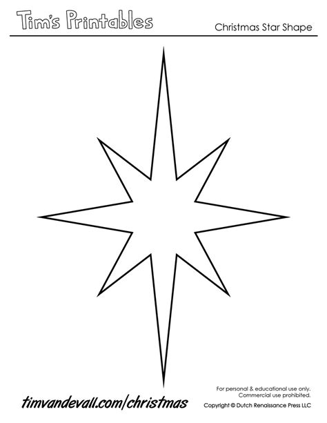christmas star templates