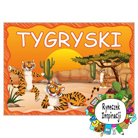 Tabliczka Na Drzwi Tygryski Ryneczek Inspiracji