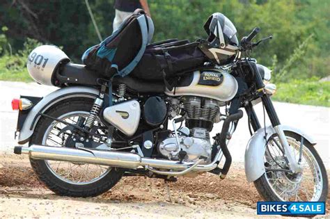 Electric starter helps many potential riders that are not much. Silver Royal Enfield Classic 350 Picture 1. Bike ID 213020 ...
