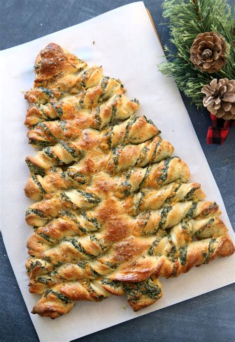 Christmas Tree Spinach Dip Bread Sticks Xmas Food Christmas Cooking