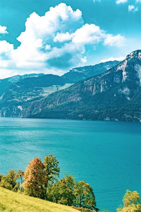 Lake Walensee In Switzerland Stock Photo Image Of Alpine Natural