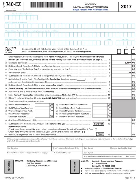 Printable Kentucky State Tax Forms Printable Form 2024