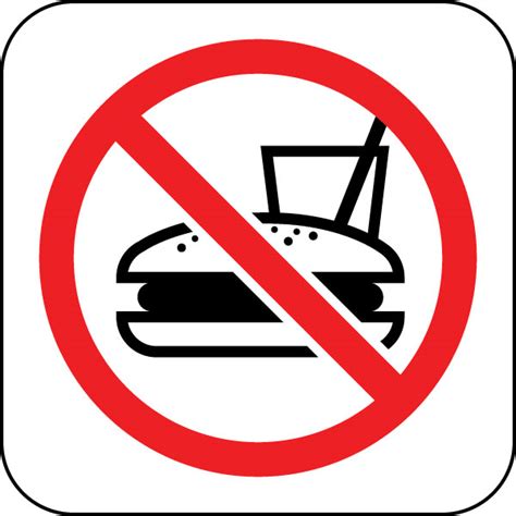 Signs are the best method to continually remind employees of specific workplace policies or safety precautions that should be taken in their daily job duties. No Food Allowed Sign - ClipArt Best