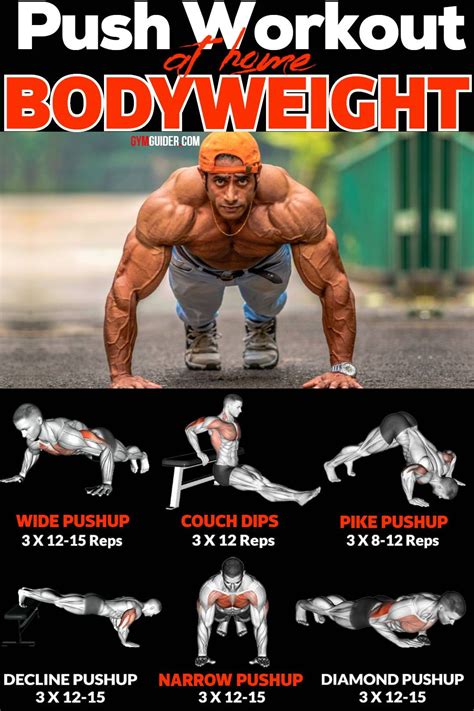 Gain Total Body Strength With These 17 Push Up Variations In 2020 Push Workout