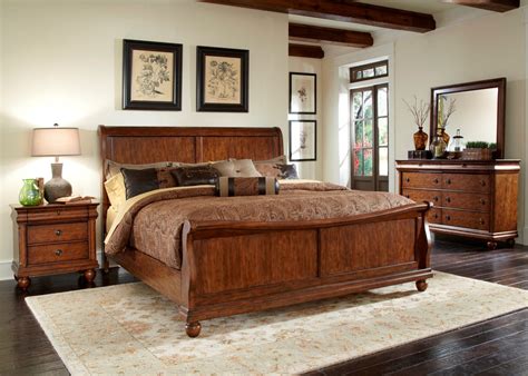Rustic Traditions King Sleigh Bed From Liberty 589 Br Ksl Coleman