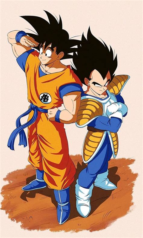 Goku Y Vegeta Drag N Ball Z Anime Dragon Ball Goku Dragon Ball