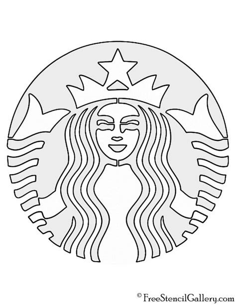 Starbucks Logo Stencil Free Stencil Gallery