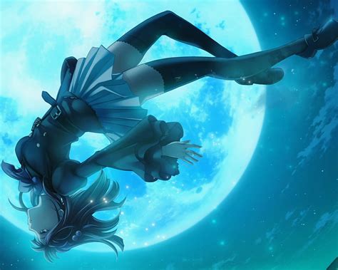 Wallpaper Underwater Anime Girl Queen Fantasy Desktop