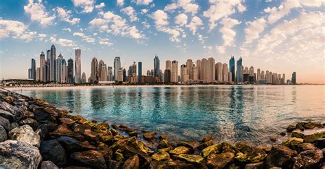 Dubai Marina Beach Panorama Foto And Bild Panorama Techniken