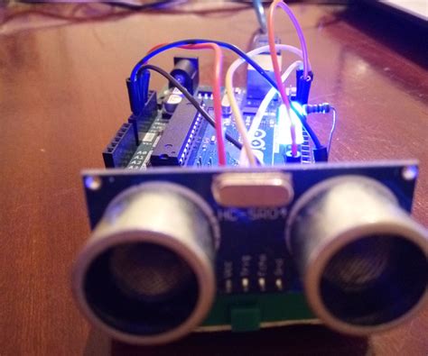 Simple Project With The Ultrasonic Sensor Hc Sr04 Led Arduino Tutoriel 4 Steps With