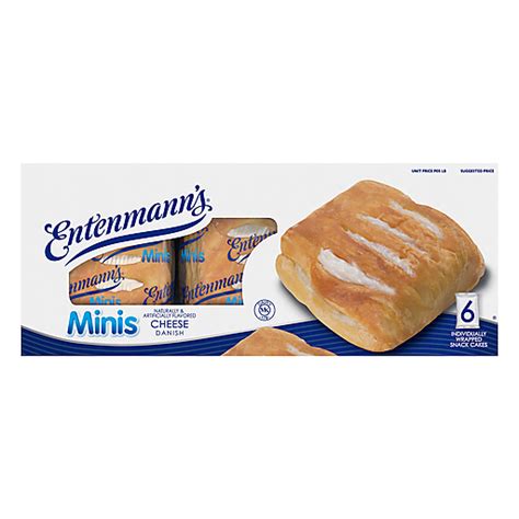 Entenmanns Minis Cheese Danish Snack Cake 6 Ea Doughnuts Pies
