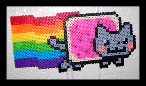 Nyan Cat Cute Necklace Bead Sprite Perler Art Perler Bead Templates My XXX Hot Girl