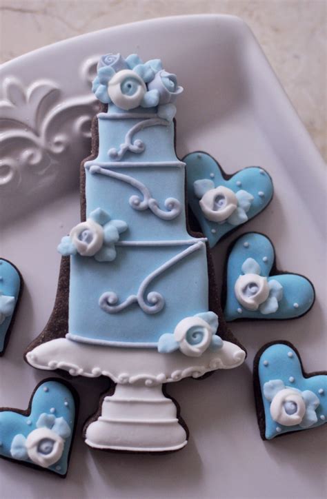 1 Dozen Wedding Cake Cookie Favor Style 2 Wedding Favors Etsy