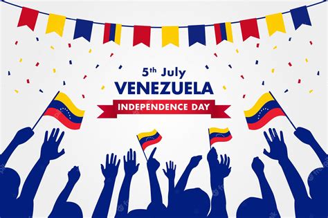Premium Vector Venezuela Happy Independence Day Greeting Card With