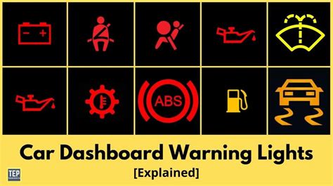 Car Dashboard Warning Lights And Their Meanings