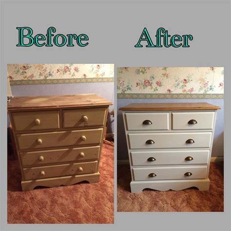 See How I Transformed An Outdated Pine Chest Of Drawers By Repainting