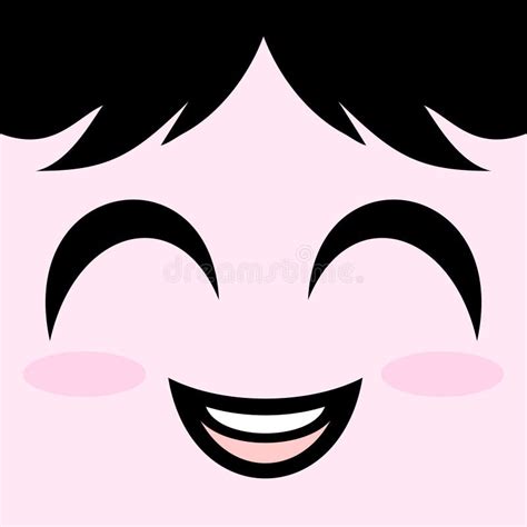 Happy Face Draw Stock Vector Illustration Of Happy Cute 86554687