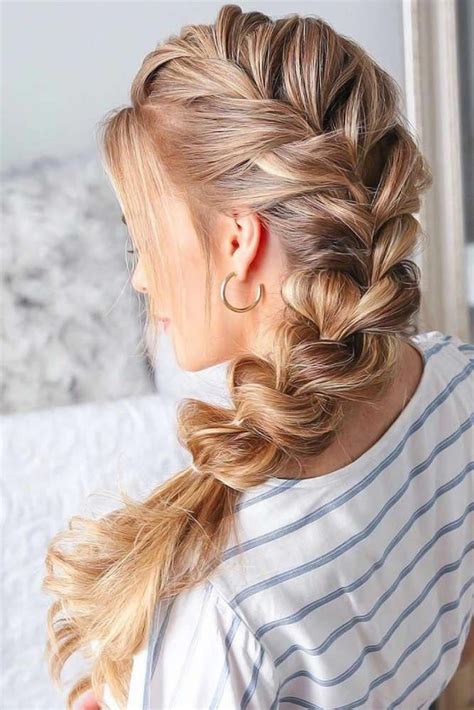 Try out these hairdos that will keep you looking poised and effortlessly put together Trendy Pull Through French Braided Hairstyles #braids # ...
