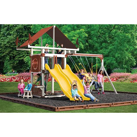 Swing Kingdom Vinyl Swing Sets And Outdoor Playsets At Best Price Toys