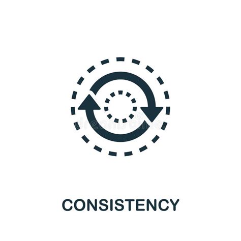 Consistency Icon Simple Element Stock Vector Illustration Of Symbol