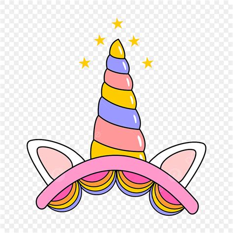 Gold Unicorn Horn Clipart PNG Images, Cute Colored Unicorn Horn Clipart