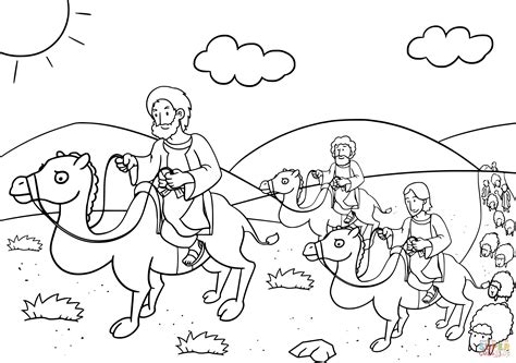 Jacob Returns To Bethel Coloring Page Free Printable Coloring Pages
