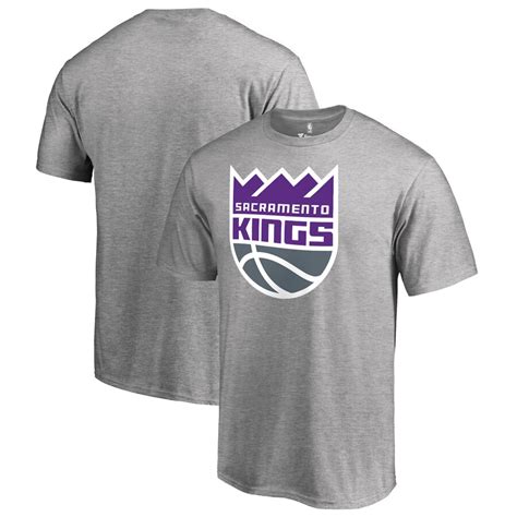 Sacramento Kings Primary Logo T Shirt Gray