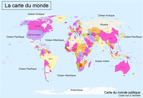 Carte du monde, carte du monde, cartes du