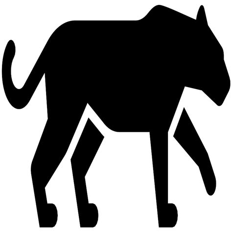 Tiger Feline Panther Leopard Vector Svg Icon Svg Repo