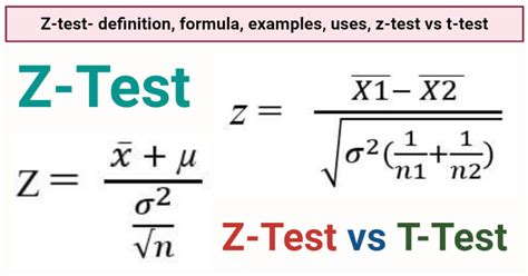 Z Test Definition Formula Examples Uses Z Test Vs T Test