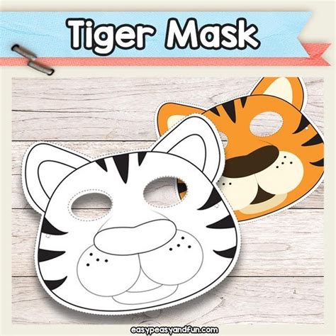 Printable Tiger Mask Template Tiger Mask Template Tiger Mask Animal