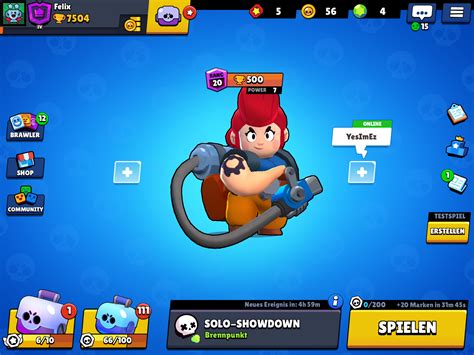 Our character generator on brawl stars is the best in the field. Pam auf 500 Trophäen!!! | Character design, Brawl, Games