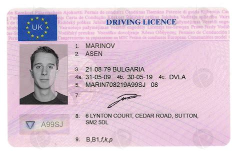 Id uk. Uk Driving licence.