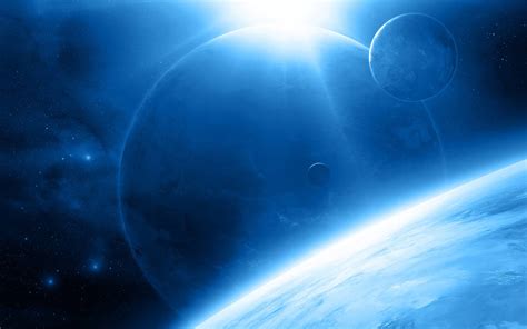 Blue Space Background Hd